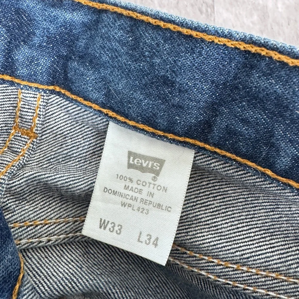 Vintage Levis 501XX Jeans‎ 33x34 (31x30) Blue Dark Wash Denim Straight Y2K